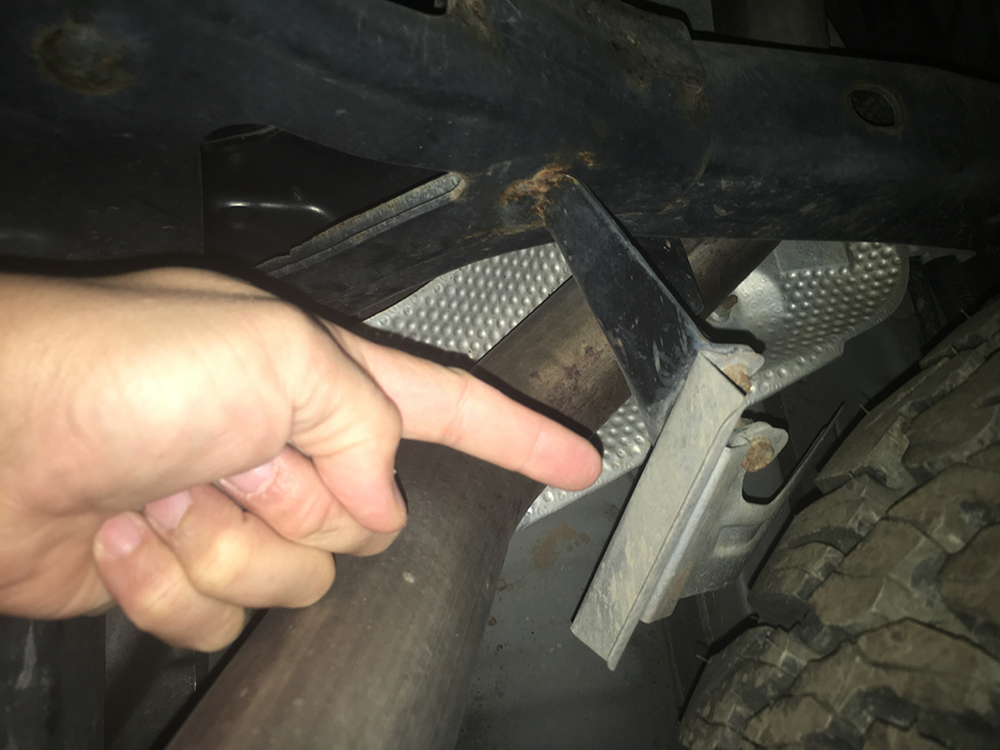 heat shield for the spare tire