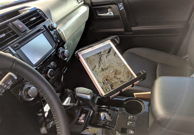 NonDrill GPS Mount for Tablet on 5th Gen 4Runner, iPad Mount 4Runner