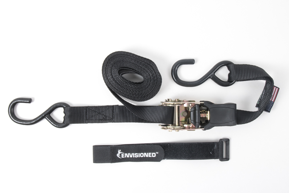thumbnail image 2 of Roll Up Ratchet Straps Moving Straps Self-Storing NeatStrap Ratchet Strap 1 In X 15 Ft | 4 Pack | Motorcycle, Kayak Ratcheting Strap Tie-Downs For Neat Hauling And Storing | Tie Down 2 of 12