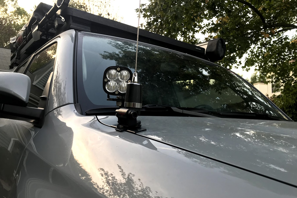 Midland MXT275 GMRS Two-Way Radio + Detachable Mount Setup: Step-By-Step Install on the 5th Gen 4Runner: Step 5. Mount the Antenna 