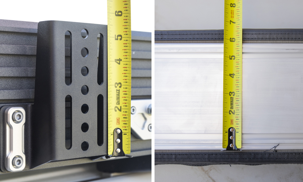 Measure Awning and Desired Mounting Brackets