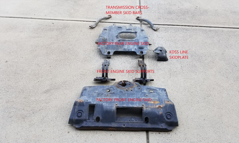 factory skid plates and brackets 2011 Toyota 4Runner