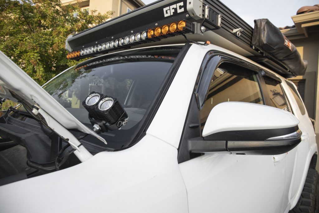 KC Wire Hider How to Hide Roof Rack Light Bar Wires on Windshield?