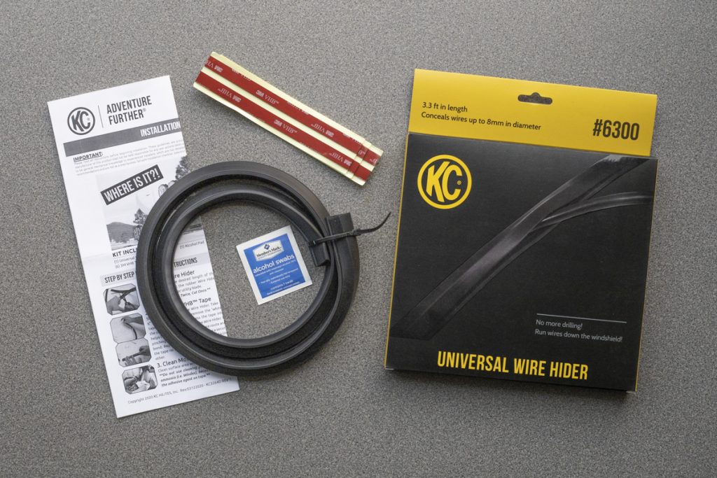 KC Wire Hider How to Hide Roof Rack Light Bar Wires on Windshield?