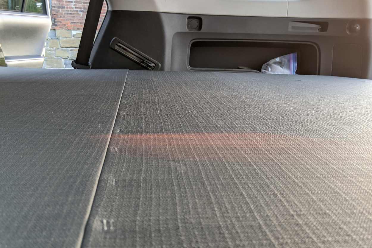 DIY Sleeping Platform Fabric in SUV (Toyota 4Runner)