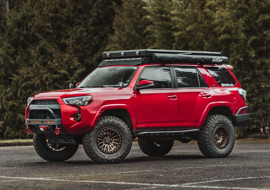 RRW Bronze RR7 Wheels on Barcelona Red 4Runner