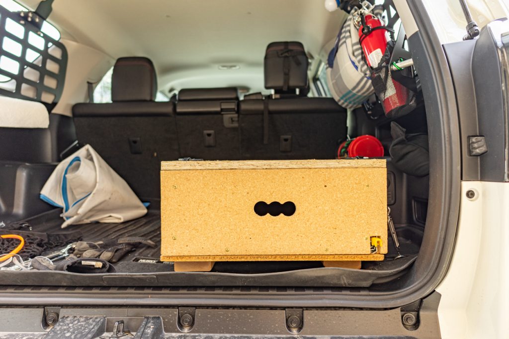 Custom DIY Cargo Storage Drawer