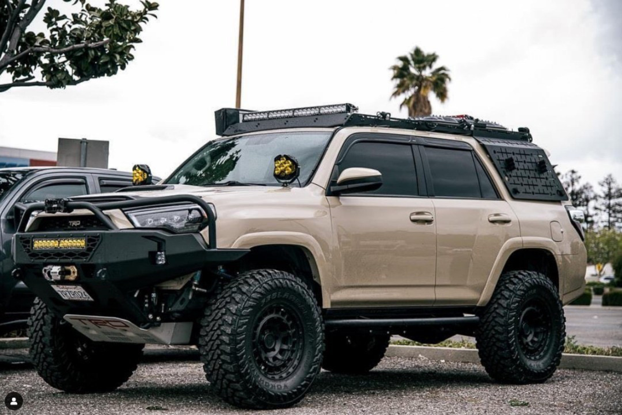 Lifted Quicksand TRD Pro 4Runner Build With Black Wheels
