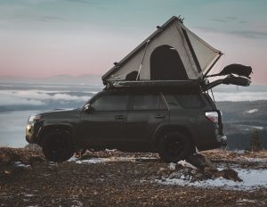 5th Gen Army Green 4Runner with Ironman Roof Top Tent