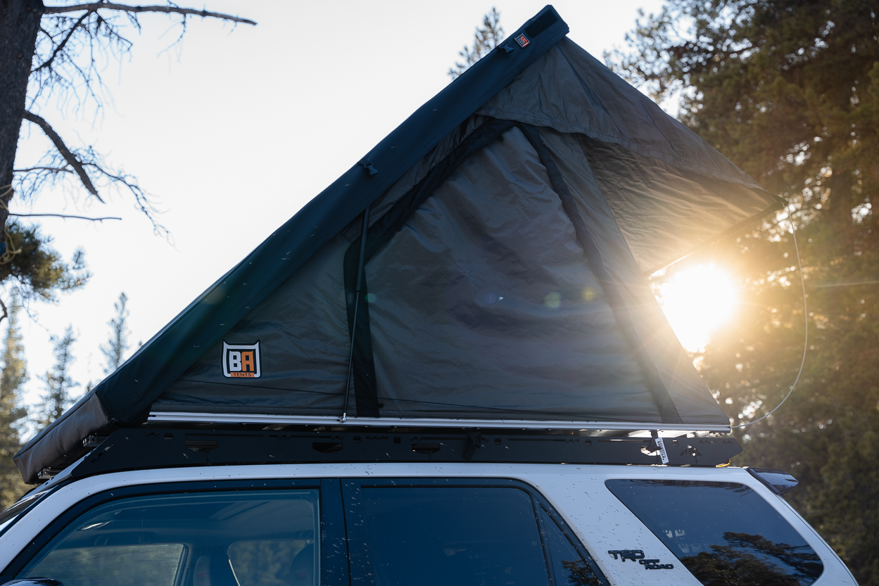 Badass Tents Compact RTT Mounted On Sherpa Roof Rack