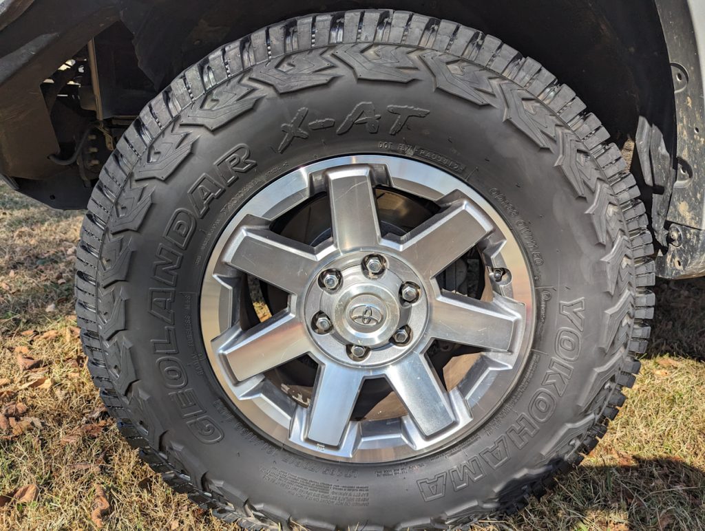 Yokohama Geolandar X-AT Tires On OEM 4Runner Wheel