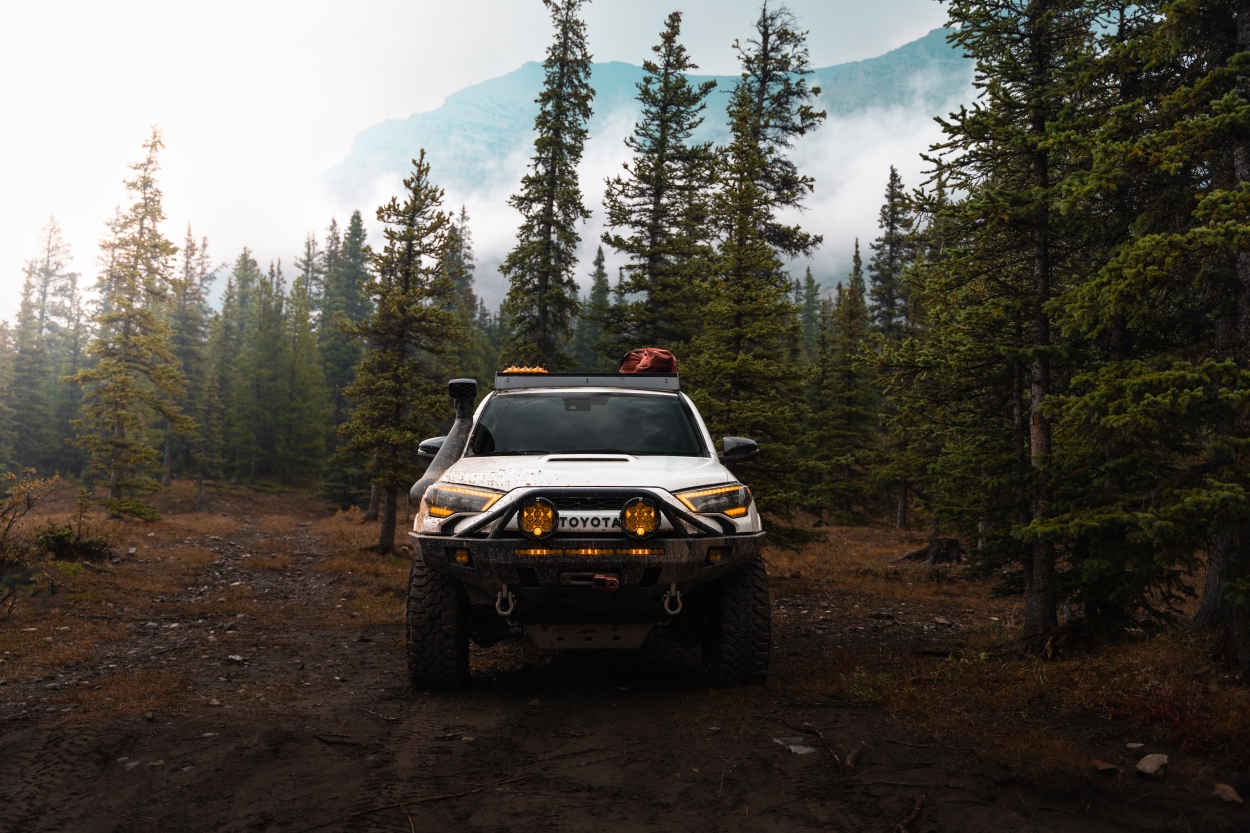 5th Gen 4Runner Overland Build With White TSO TRD Pro-Style Grille