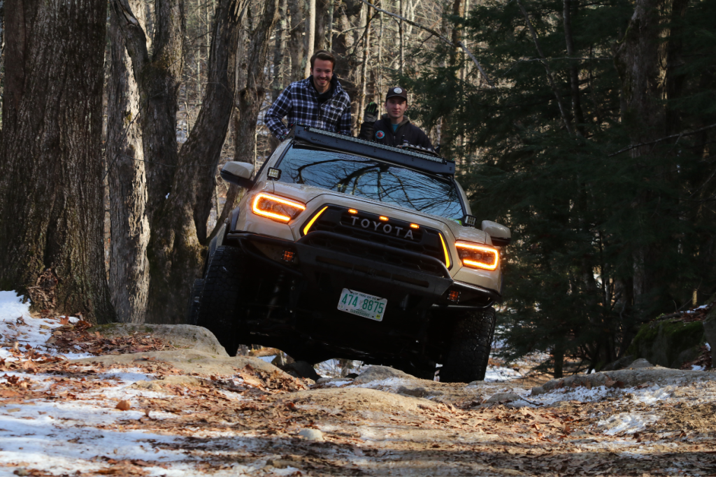 3rd Gen Tacoma Off-Roading on Mountain Road