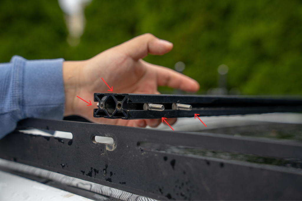 Carriage Bolts In Crossbar