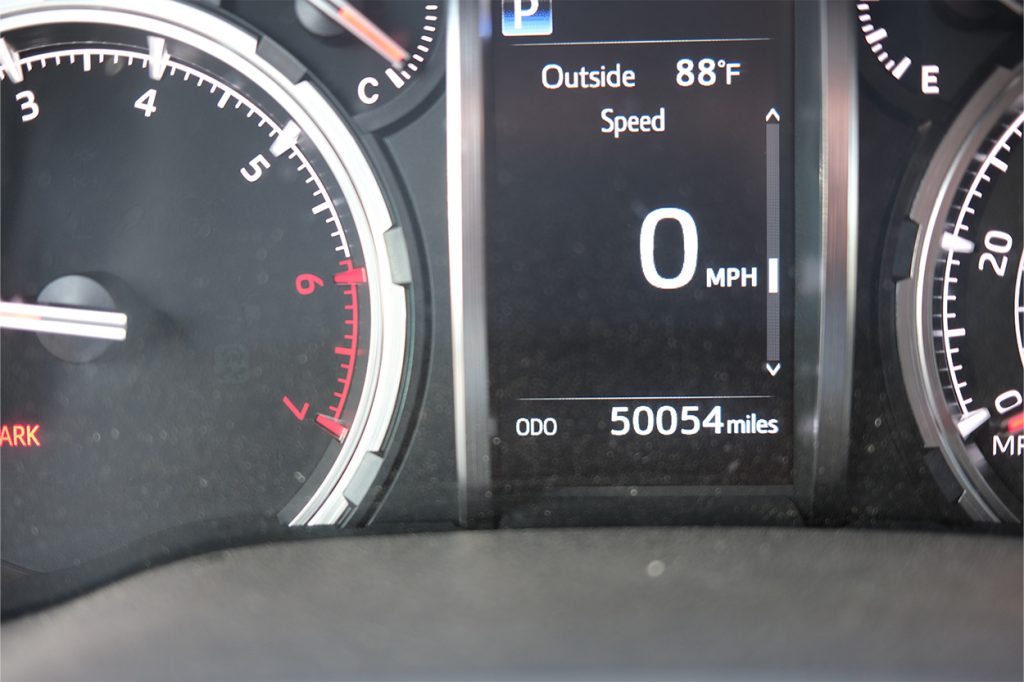 Odometer Display Close Up