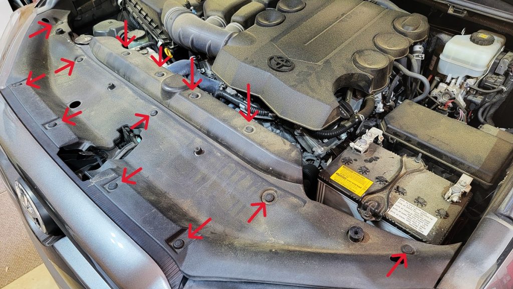 Remove 4Runner Radiator Cover