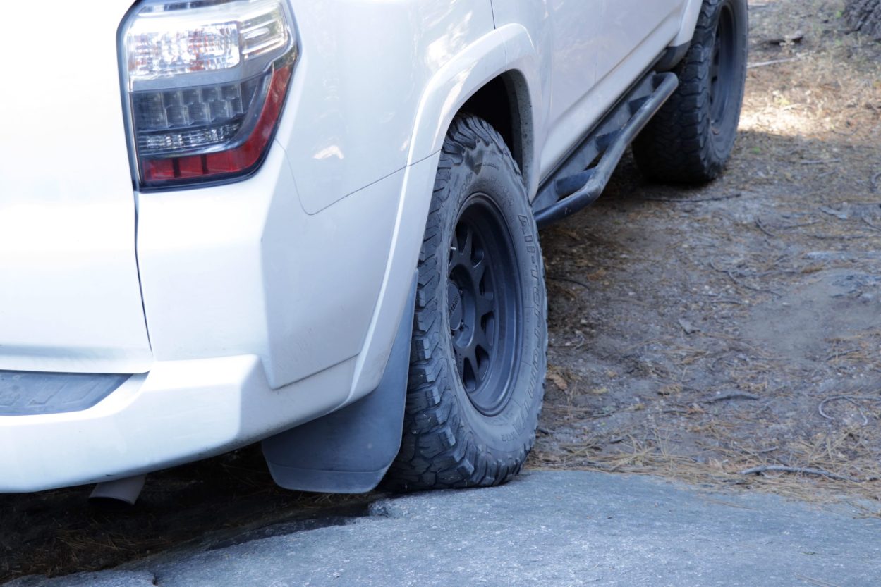 Flexing Rear Axle With Perry Parts Bump Stops