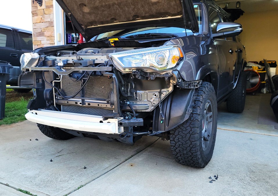 5th Gen 4Runner With Front Bumper Cover Removed