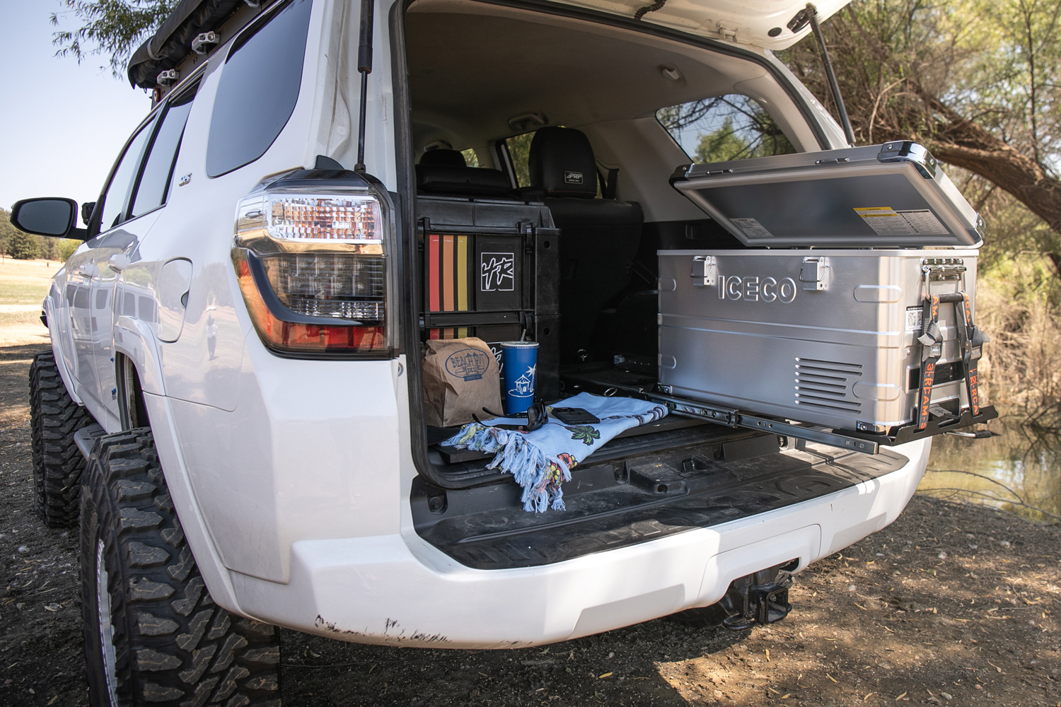 ICECO APL35 Mounted On Fridge Slide In 5th Gen 4Runner