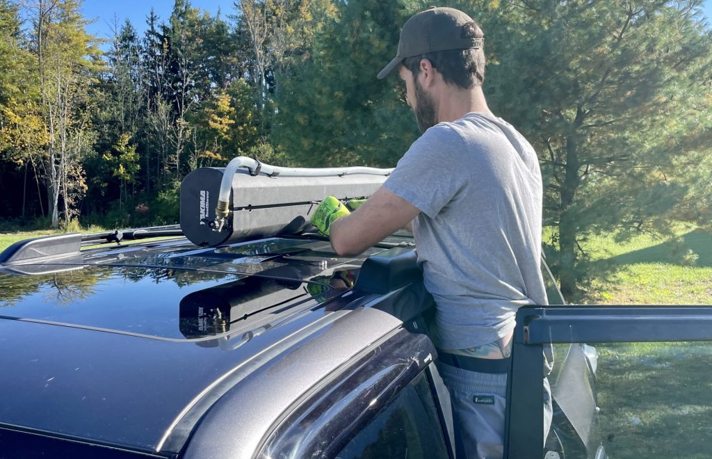 Mounting Portable Water Tank To 4Runner Factory Side Rails