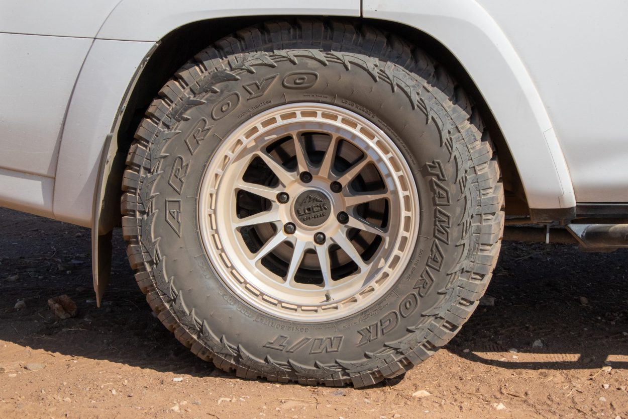 Machined Finish Wheel With Mud Terrain Tire