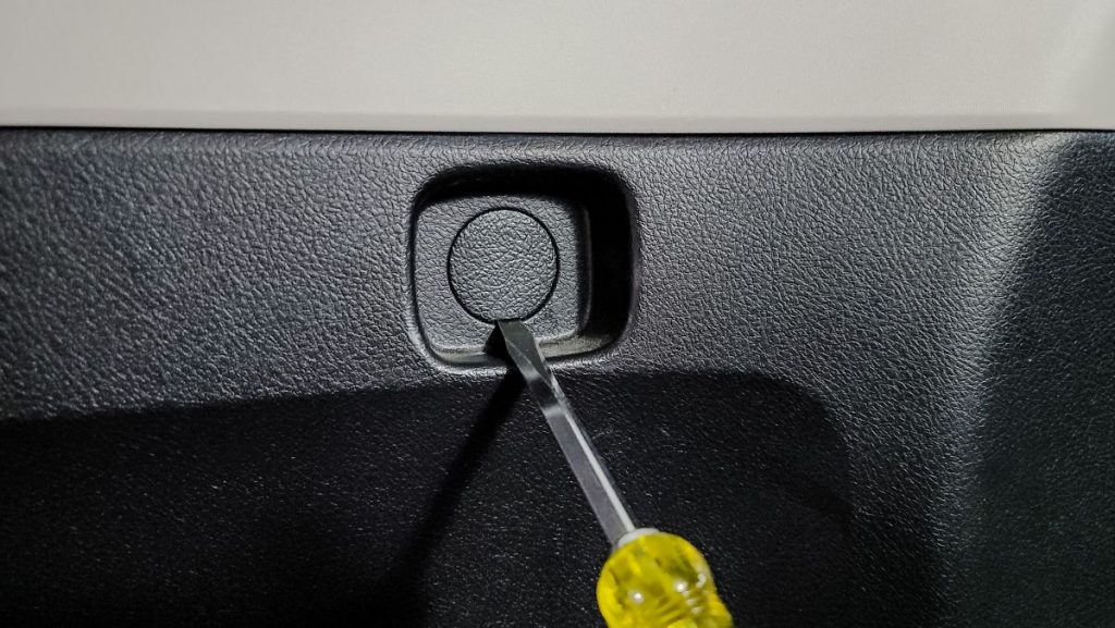 Remove Cargo Bolt Cover