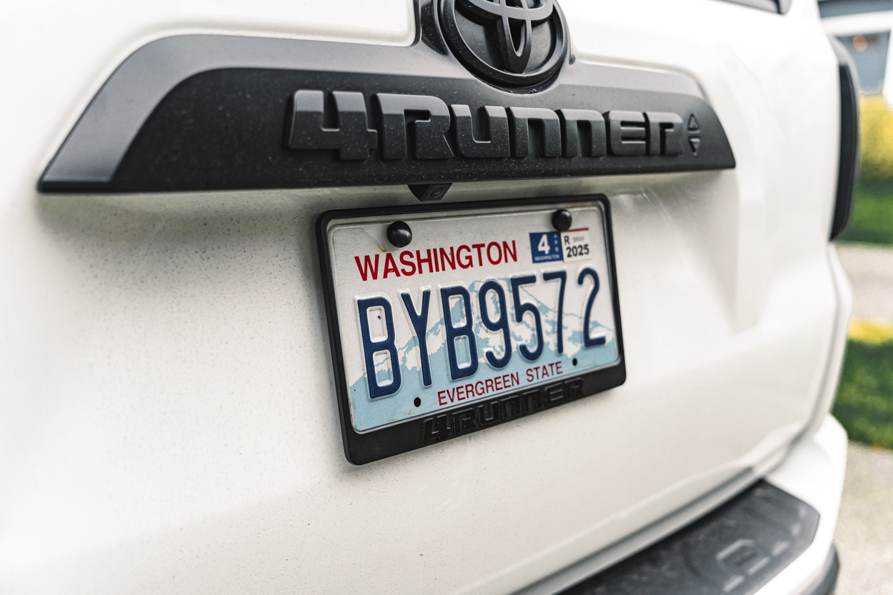 USR License Plate Frame Review On 5th Gen 4Runner