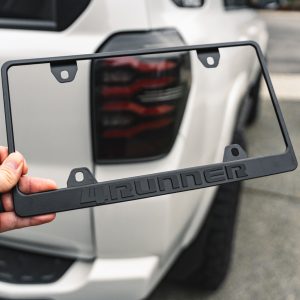 Unique Style Racing Stealth Black License Plate Frame