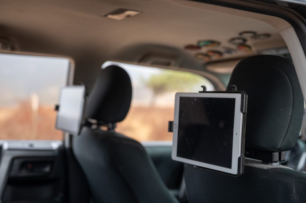 iPads Mounted On RAM Headrest Mounts