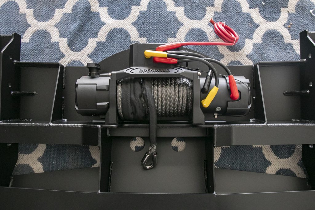 Open Road Winch On Beatty MetalWorks Rear Bumper