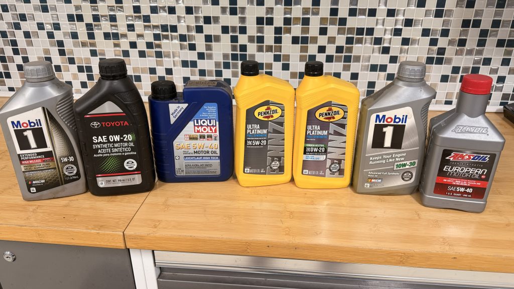 Different Motor Oils For Toyota