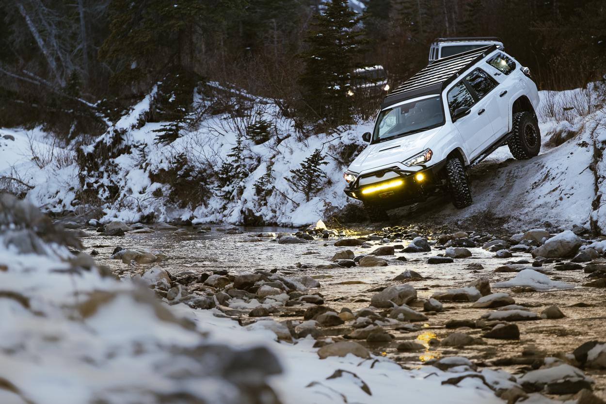 5th Gen 4Runner Water Crossing In Winter