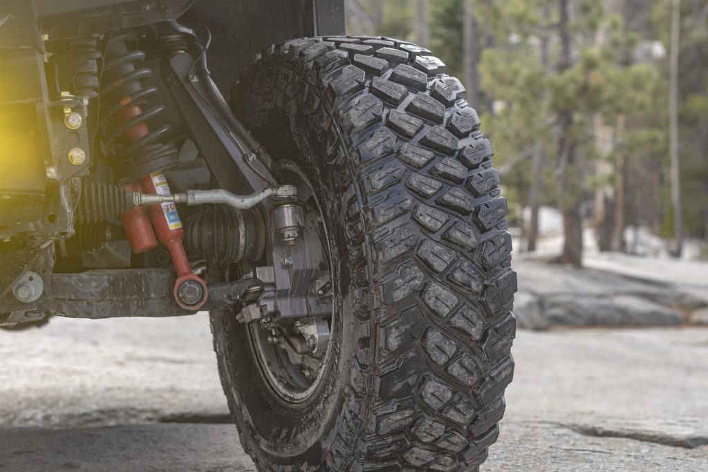 Firestone Destination M/T2 Tires On Wet Rocky Terrain