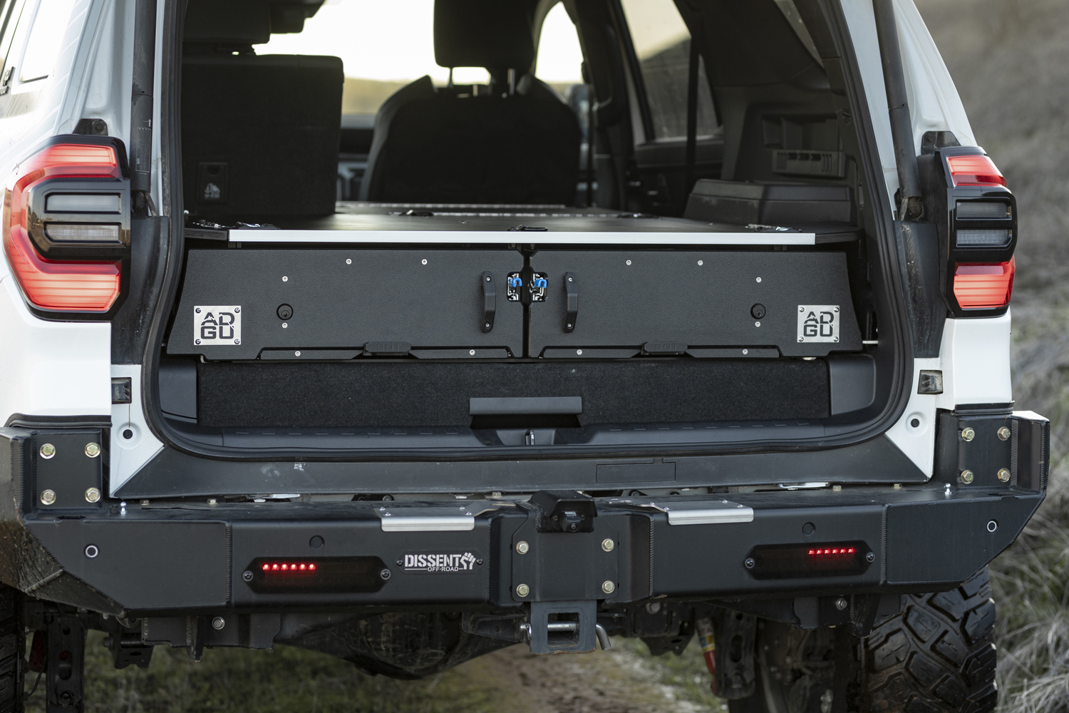 lockable storage system for 4Runner