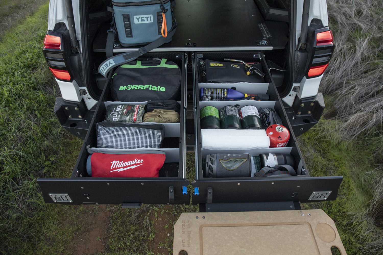 Air Down Gear UP Drawer System Storage