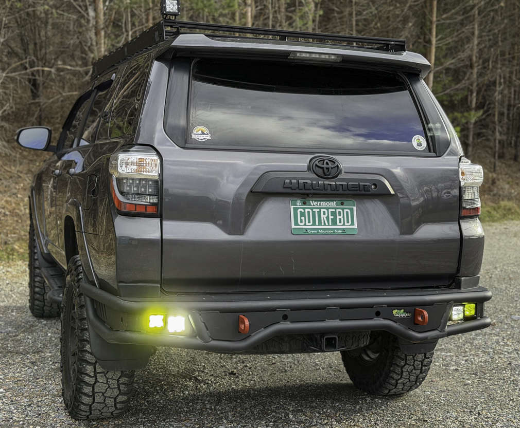 Steel Rear Bumper With Light Mounts & Recovery Points For 5th Gen 4Runner
