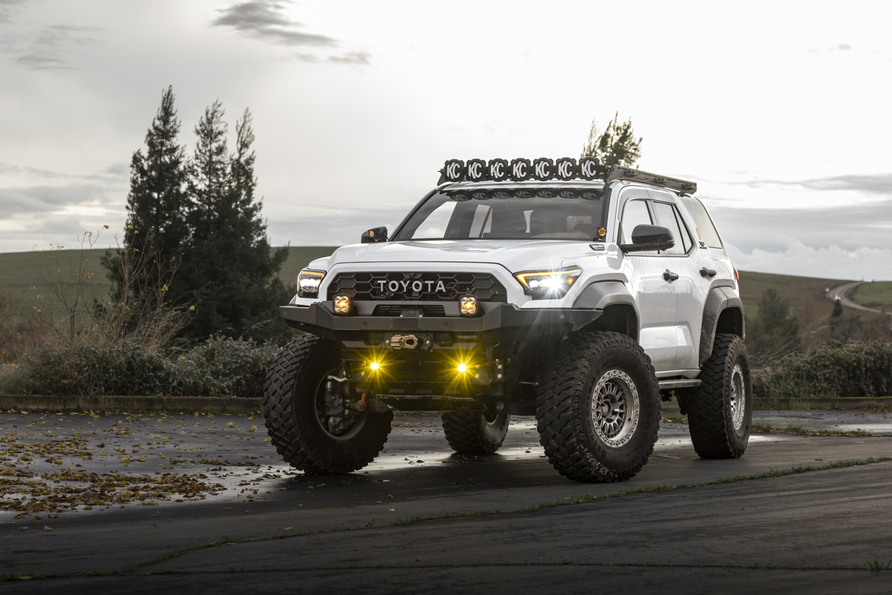 White 6th Gen 4Runner On Portals With Machined Wheels & 37" Tires
